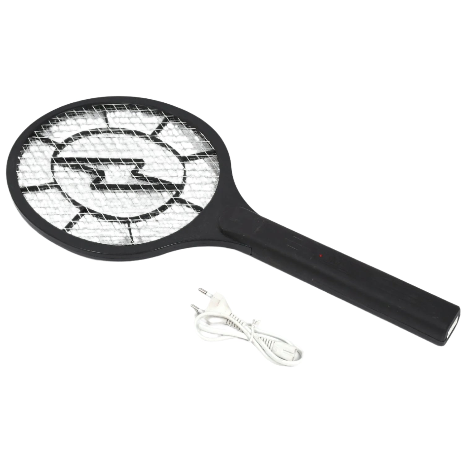 Mosquito racket with electric zap feature Mosquito racket with electric zap feature